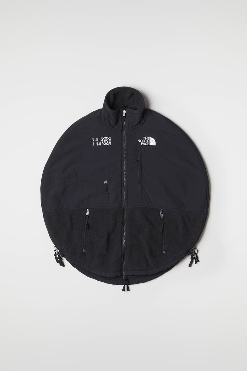 MM6 Maison Margiela The North Face Collaboration Fall Winter 2020 Circle Denali Jacket Black