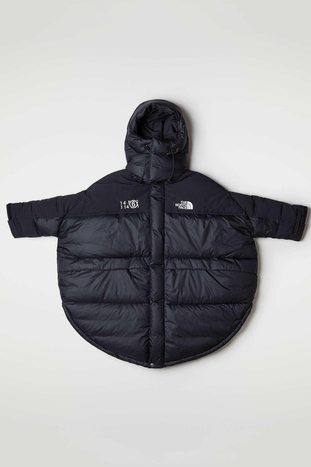 MM6 Maison Margiela The North Face Collaboration Fall Winter 2020 Circle Himalayan Parker Puffer Jacket Black