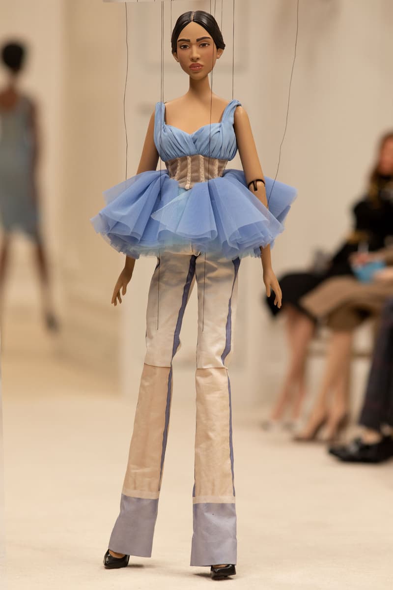 moschino spring summer 2021 puppet show marionette miniature dolls haute couture jim henson creature shop collection jeremy scott