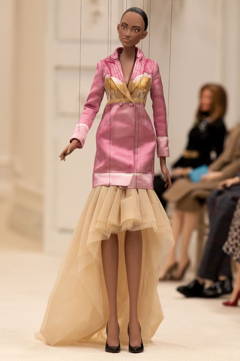 moschino spring summer 2021 puppet show marionette miniature dolls haute couture jim henson creature shop collection jeremy scott