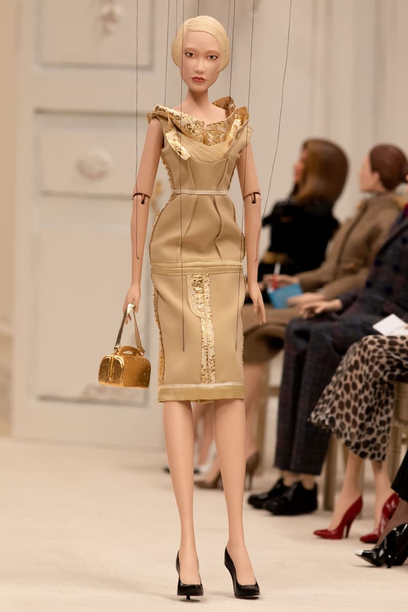 moschino spring summer 2021 puppet show marionette miniature dolls haute couture jim henson creature shop collection jeremy scott