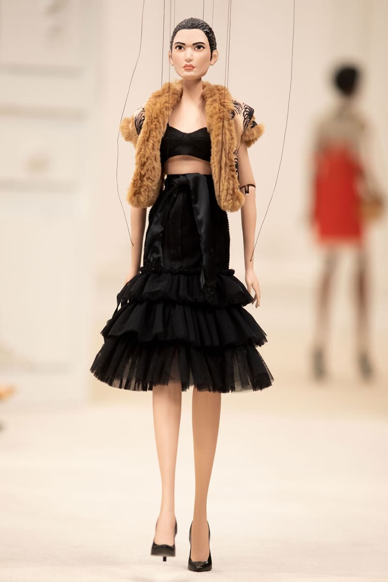 moschino spring summer 2021 puppet show marionette miniature dolls haute couture jim henson creature shop collection jeremy scott