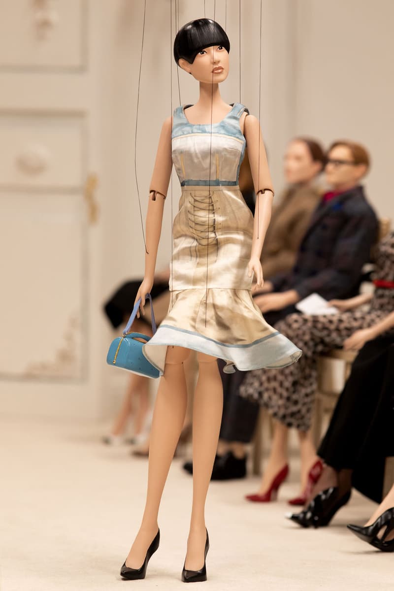 moschino spring summer 2021 puppet show marionette miniature dolls haute couture jim henson creature shop collection jeremy scott