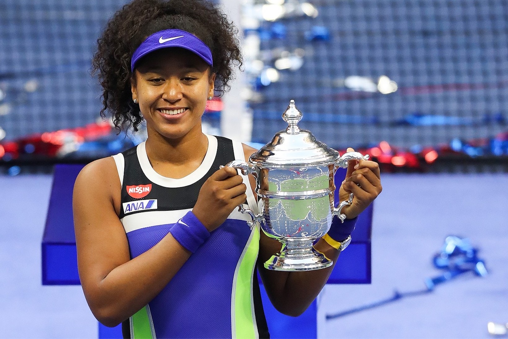 naomi osaka us open womens championship winner second title tennis sports athlete trophy