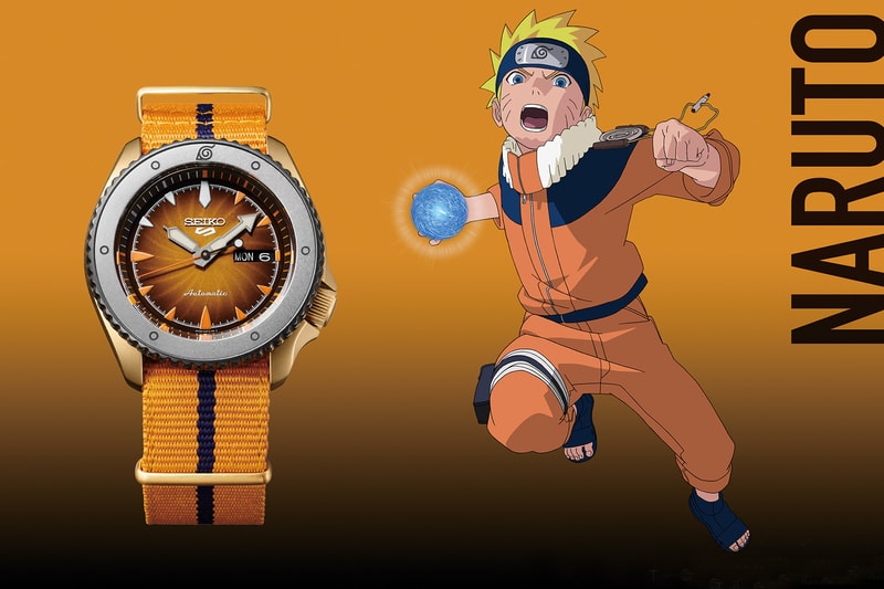 seiko 5 sports naruto themed watches boruto sasuke gaara limited edition anime manga accessories release info 