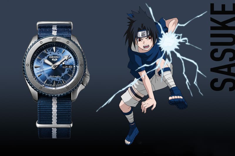 seiko 5 sports naruto themed watches boruto sasuke gaara limited edition anime manga accessories release info 