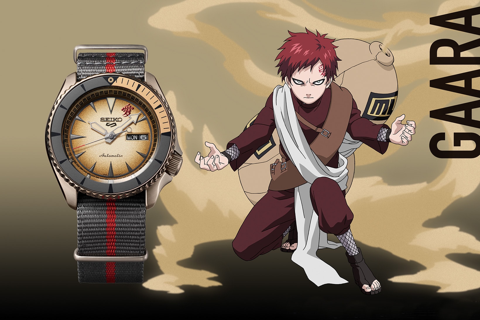 seiko 5 sports naruto themed watches boruto sasuke gaara limited edition anime manga accessories release info 