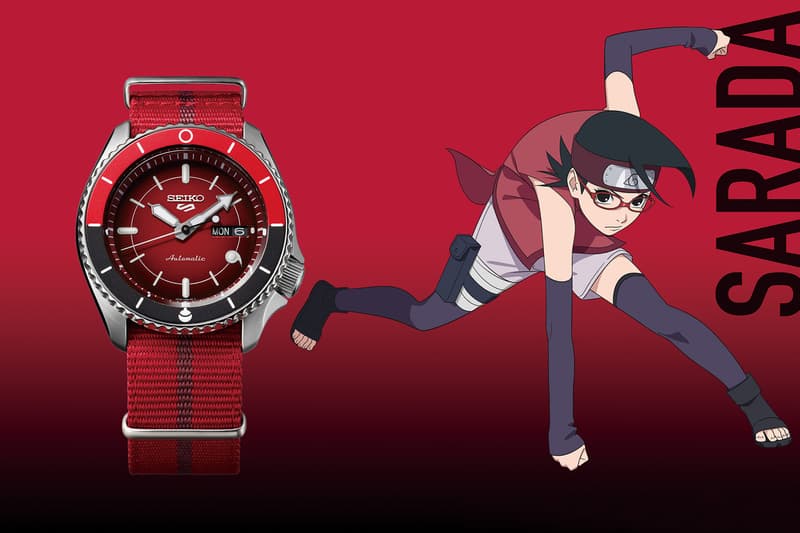 seiko 5 sports naruto themed watches boruto sasuke gaara limited edition anime manga accessories release info