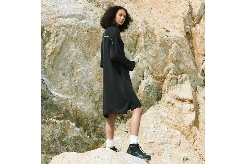 New Balance Tokyo Design Studio Tunic Dress Sweater Black