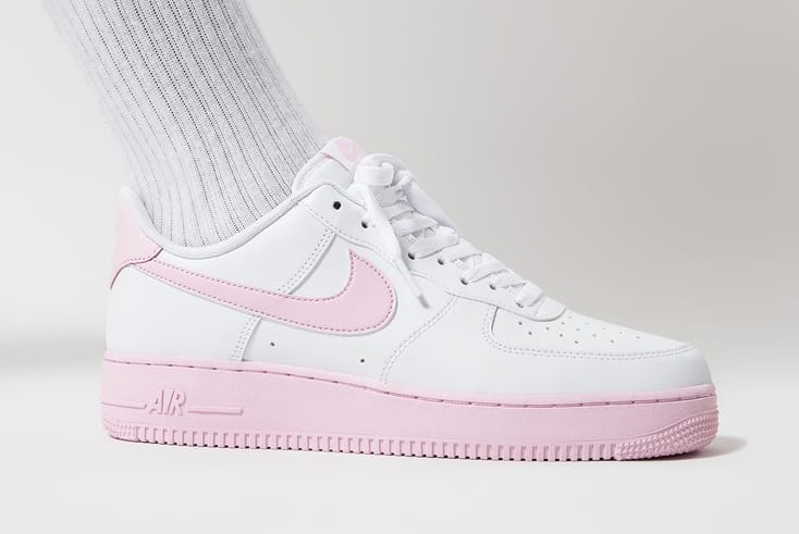pink white air force 1