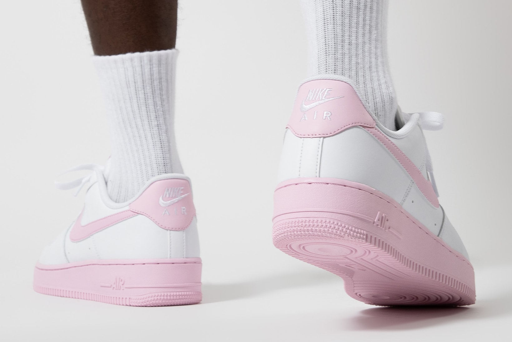nike air force 1 07 sneakers pink white colorway shoes footwear sneakerhead