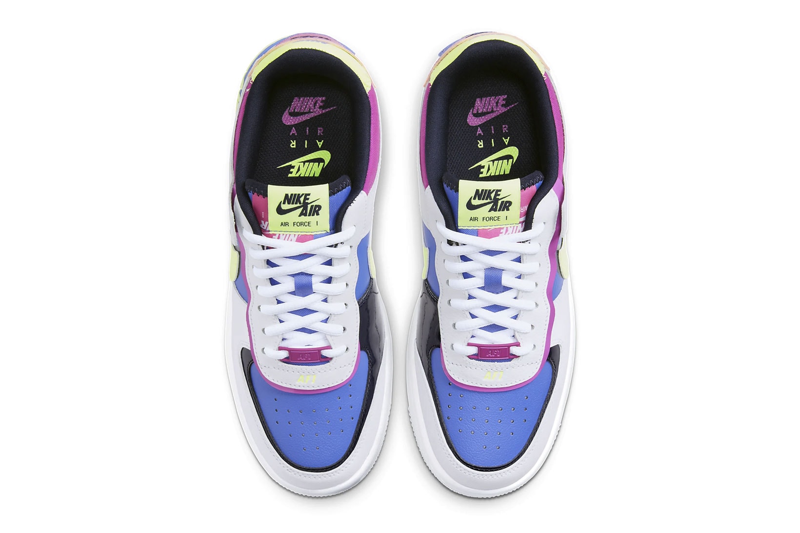 nike air force 1 af1 shadow pink blue sapphire fire white womens sneakers release price