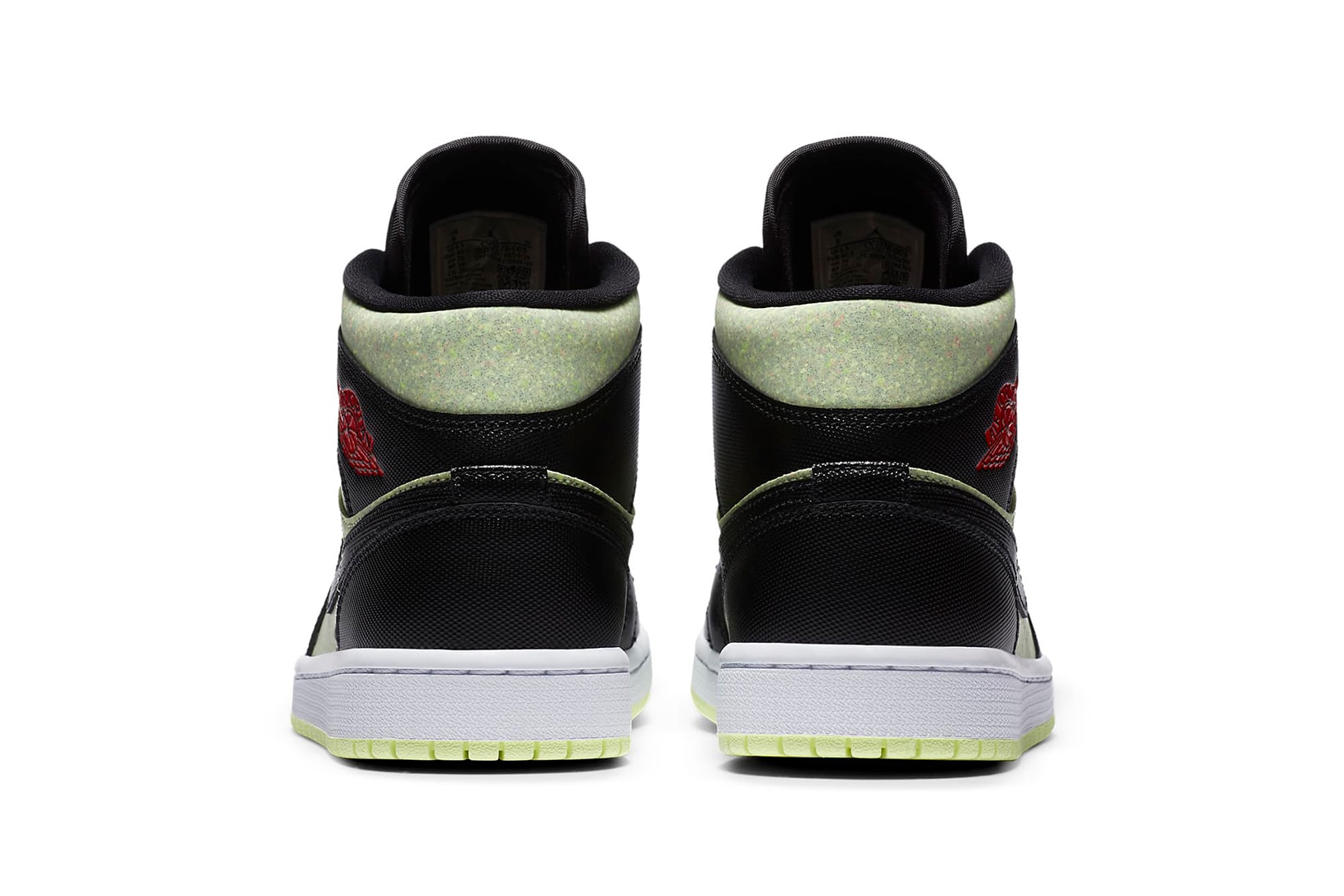 nike air jordan 1 mid se womens sneakers pastel green black red white shoes footwear sneakerhead