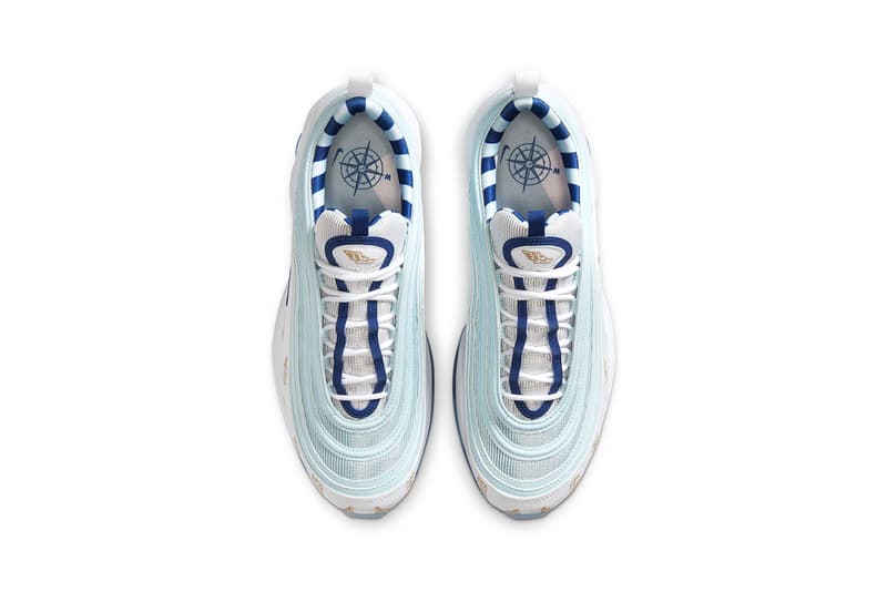 Nike nike air max grigora mens boots sale G NRG Golf Shoe ruvilla Wings Flying Print White Blue Gold