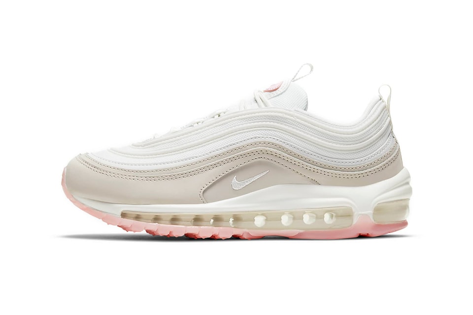 Nike air max 97 pink and white womens Clearance