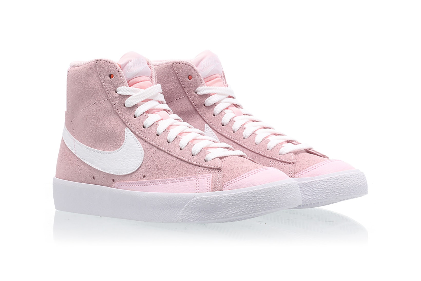 nike blazer mid vintage 77 womens sneakers pink white shoes footwear sneakerhead 