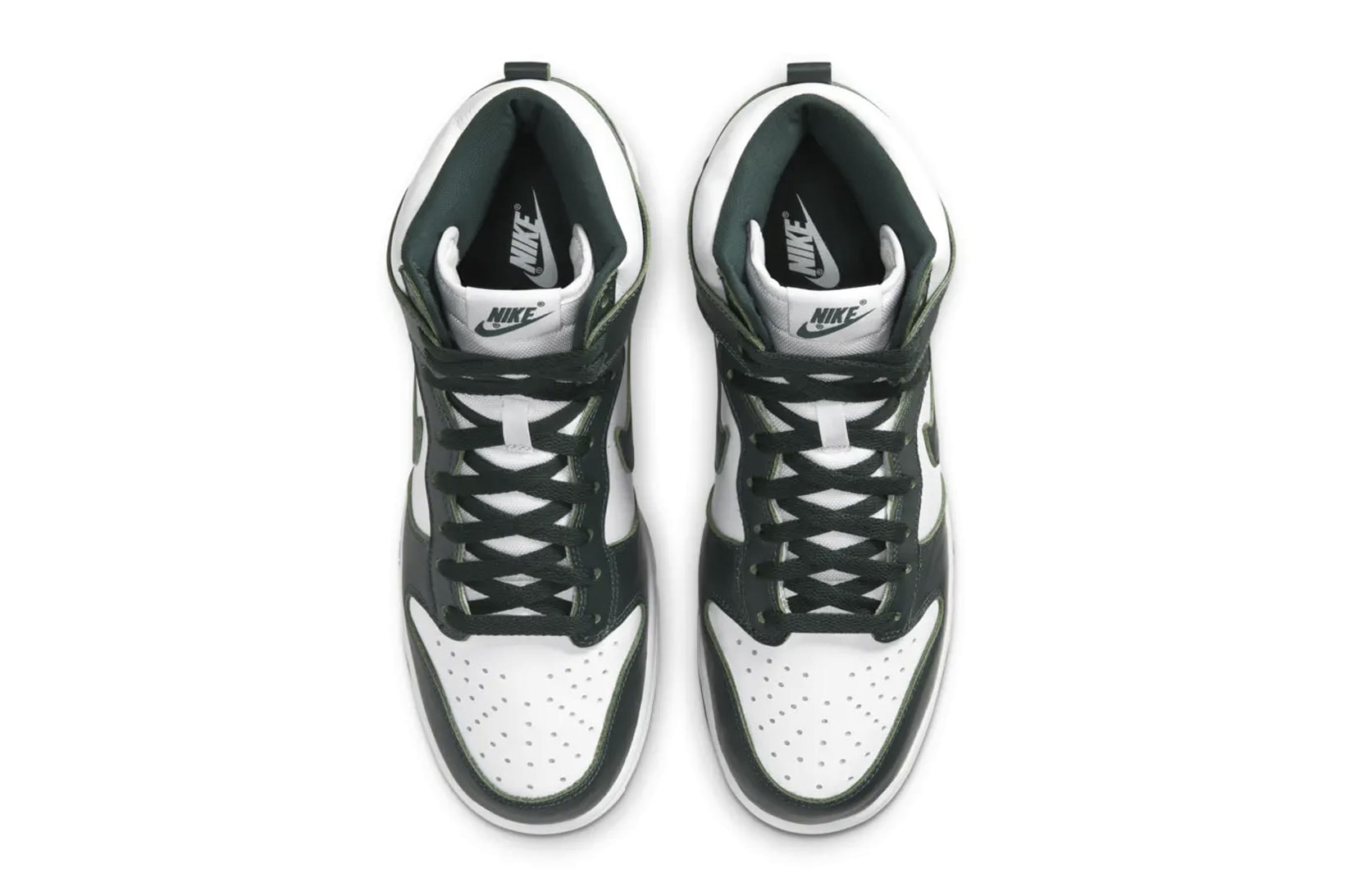 nike sb dunk high spartan green white sneakers release info