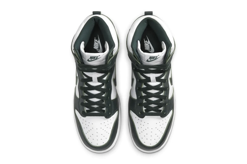 nike sb dunk high spartan green white sneakers release info