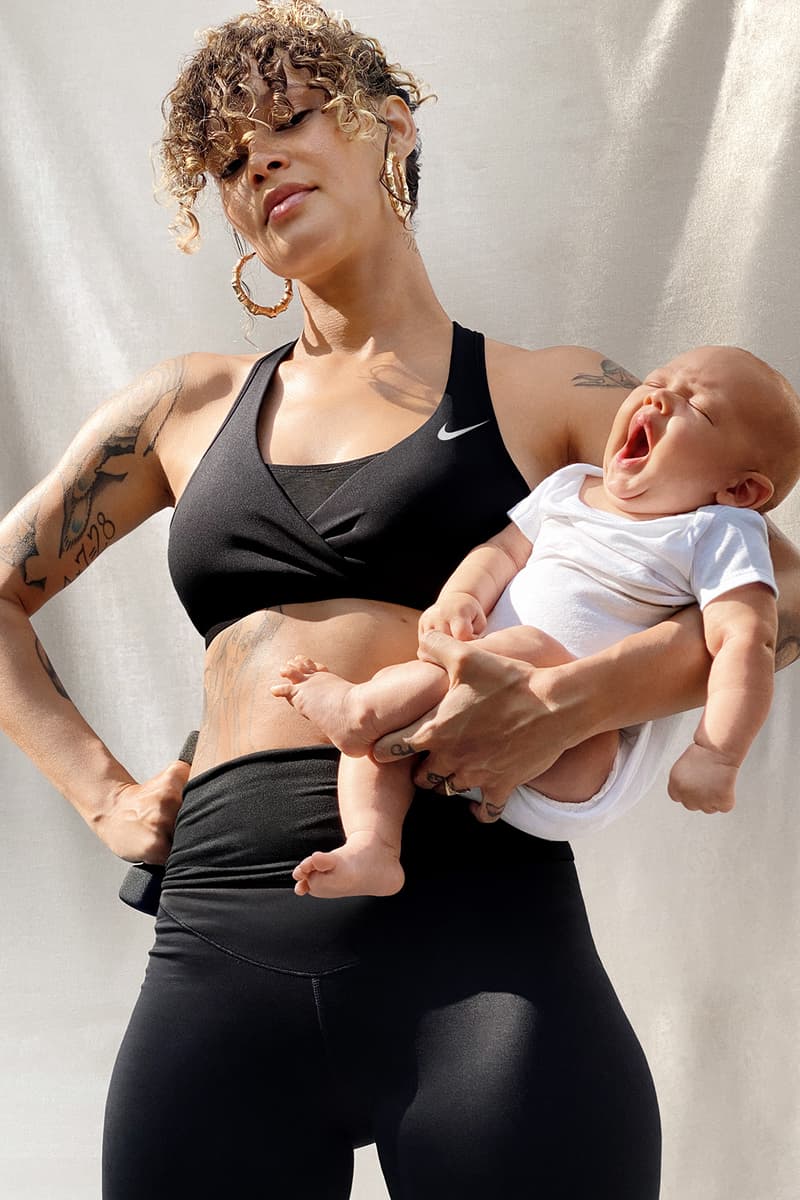 nike m maternity wear launch pregnant mothers moms postpartum inclusivity diversity bras tank tops leggings tights