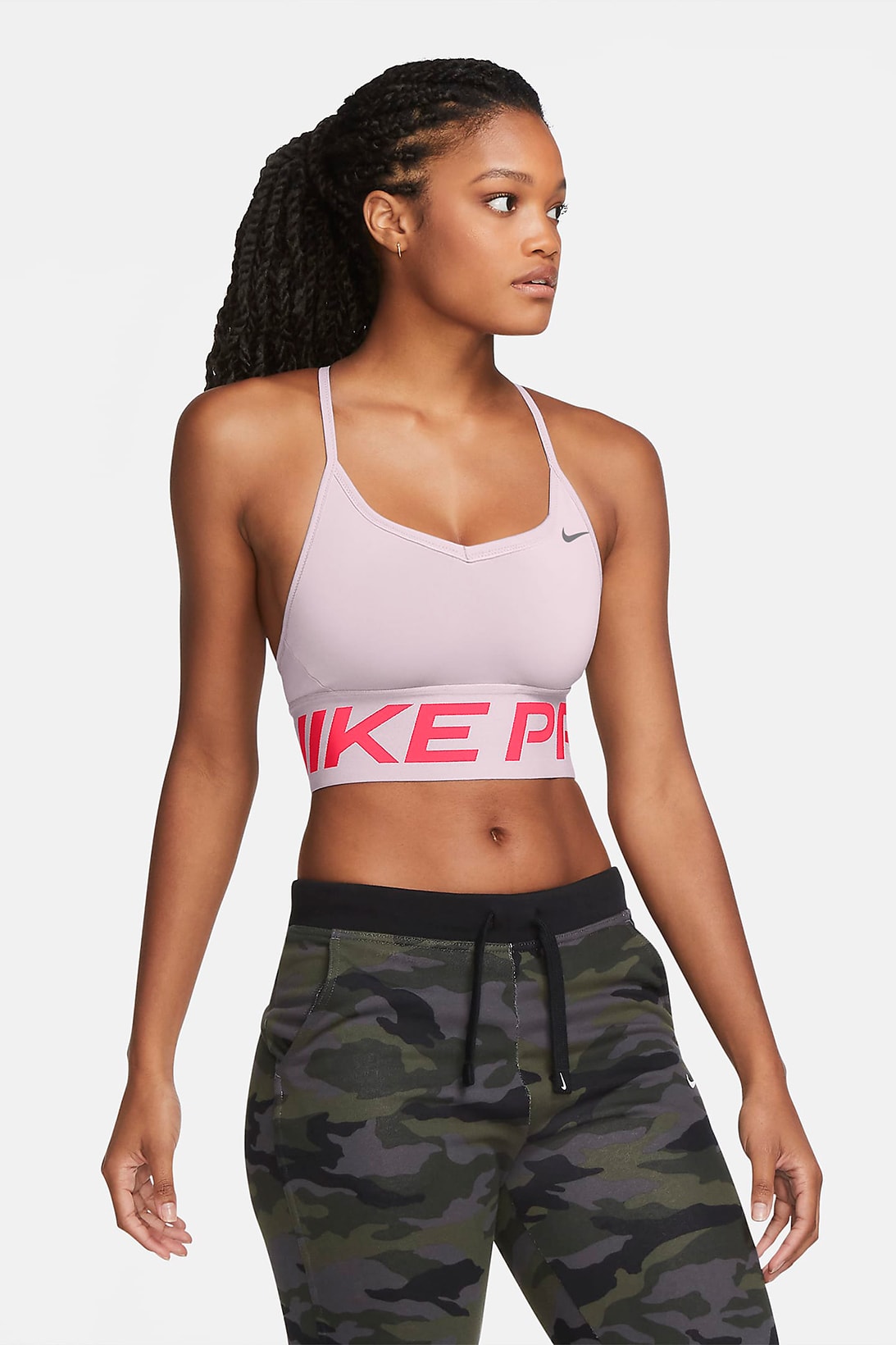 Nike Sportswear Pink Sports Bra and Pro Shorts