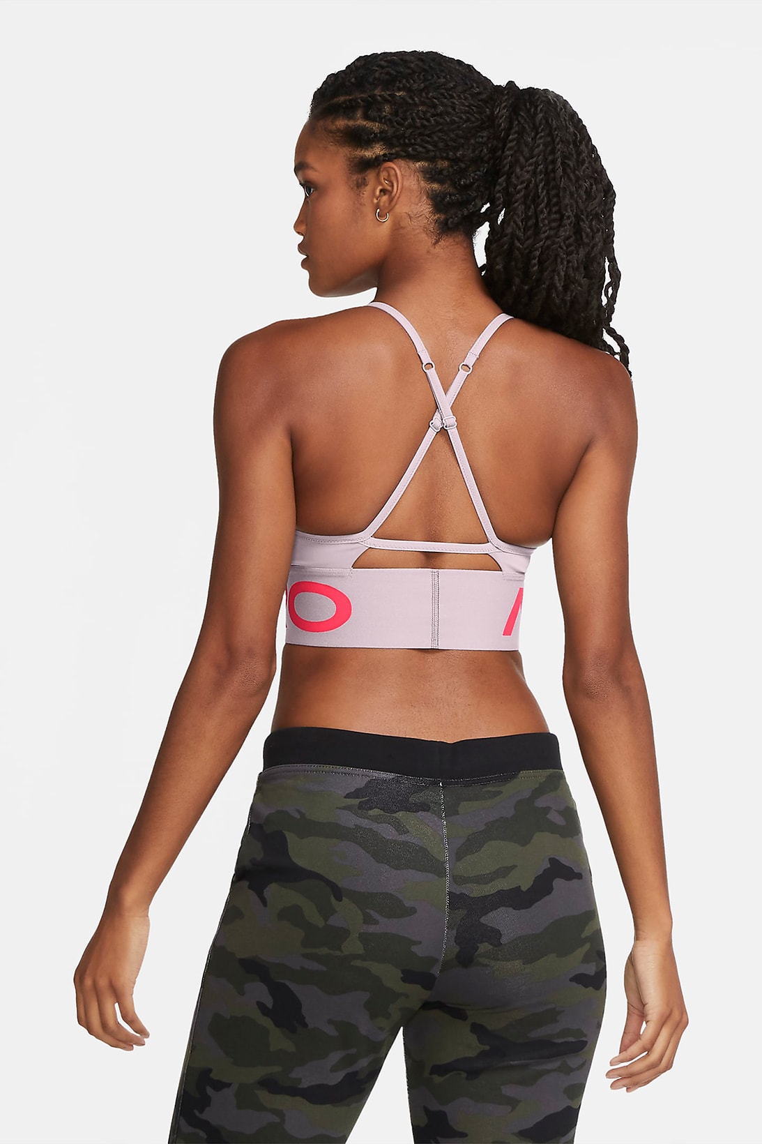Work Out in Style With Nike's Pink Pro Indy Sports Bra and Shorts