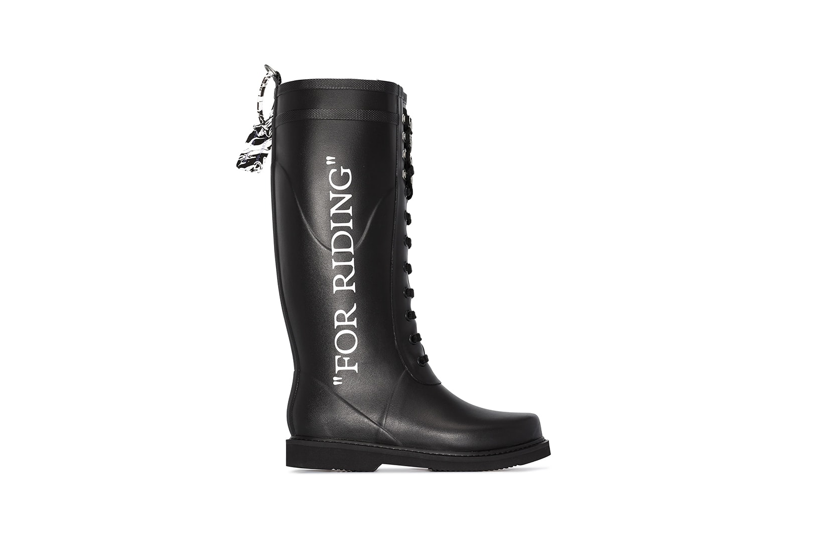 off white black for riding wellington boots virgil abloh designer shoes footwear