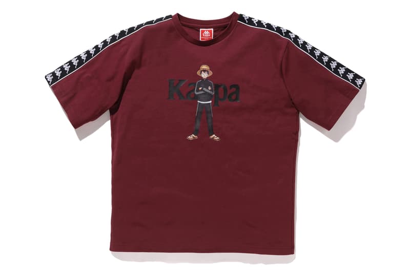 kappa one piece fall winter collaboration release hoodies t-shirts luffy law boa hancock anime manga 