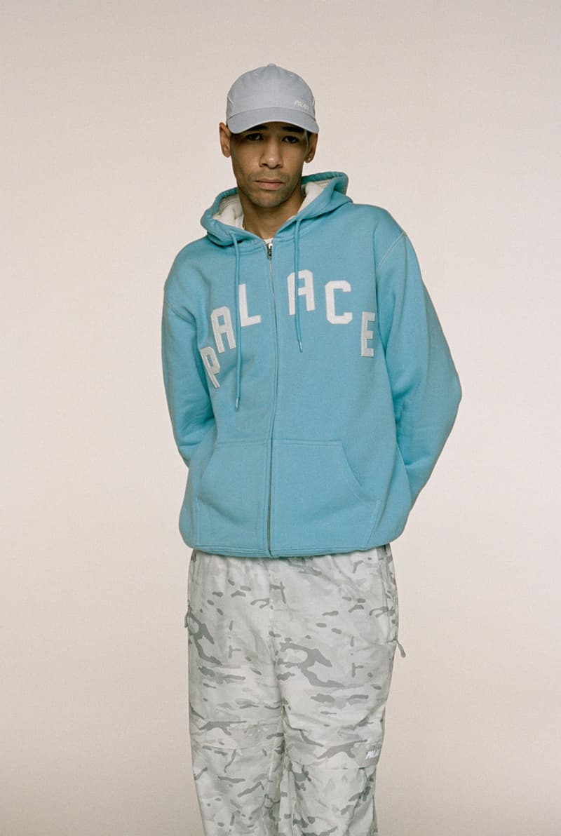 palace skateboard winter lookbook gore-tex outerwear fleece jackets suede bomber knit sweaters release info