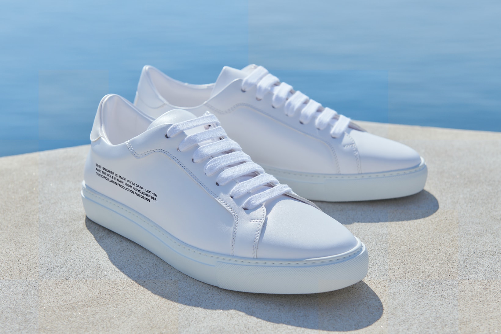 Pangaia Sneaker White Zero-Waste Grape Leather