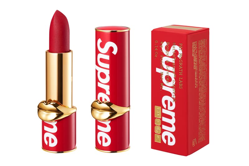 supreme pat mcgrath labs lipstick mattetrance swatch color release date info
