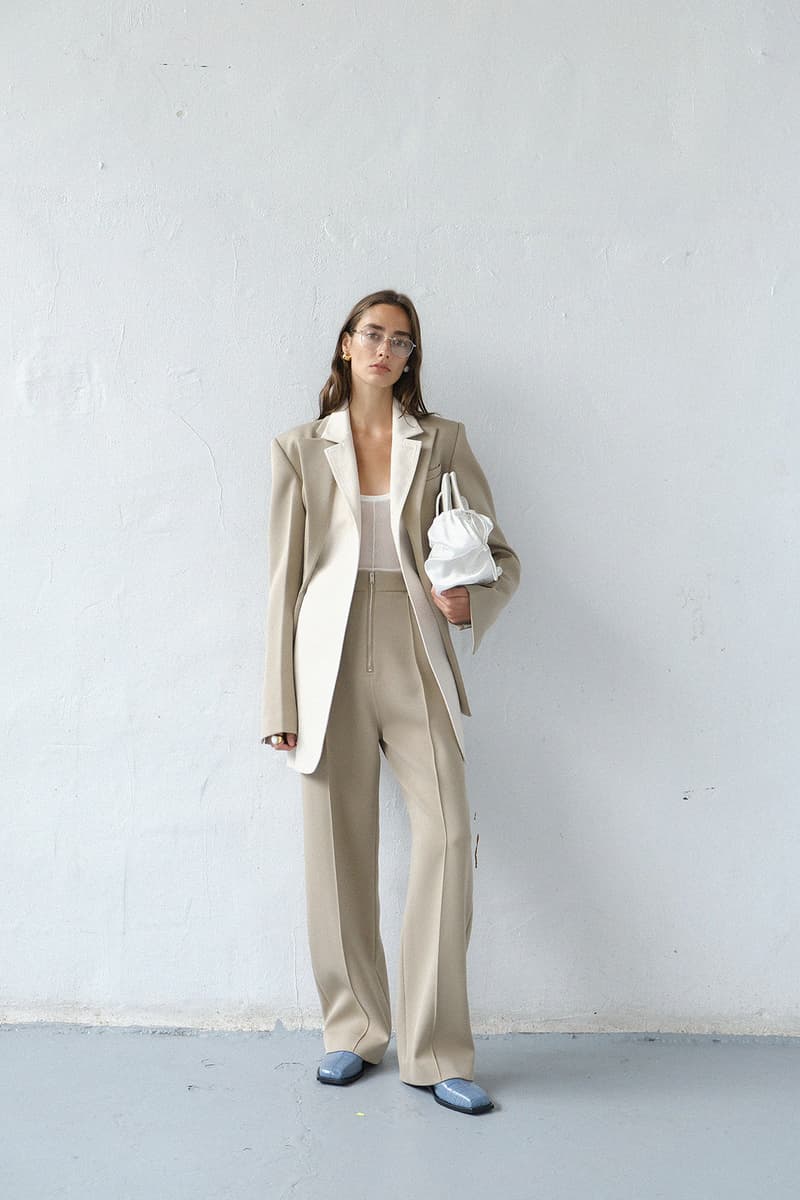 peter do spring summer 2021 collection lookbook minimalist dresses coats bags suits shirts