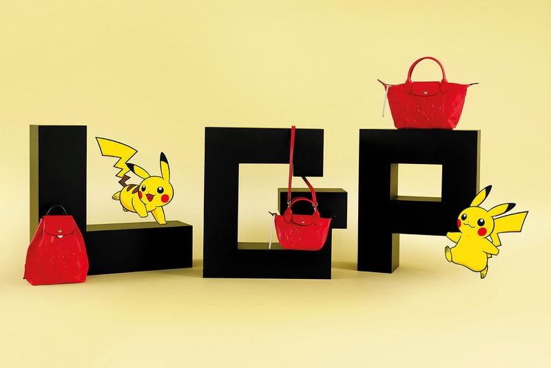 Pokémon x Longchamp Bag Collaboration Collection Pikachu Le Pilage Tote Mini Red