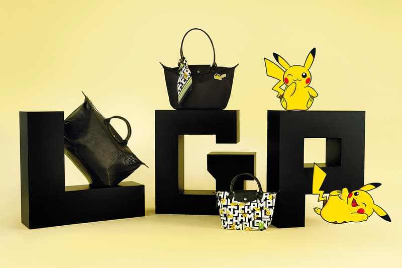 Pokémon x Longchamp Bag Collaboration Collection Pikachu Le Pilage Tote Mini Red