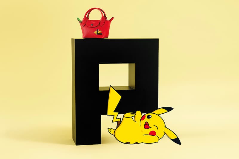 Pokémon x Longchamp Bag Collaboration Collection Pikachu Le Pilage Tote Mini Red