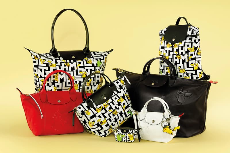 Pokémon x Longchamp Bag Collaboration Collection Pikachu Le Pilage Tote Mini Red