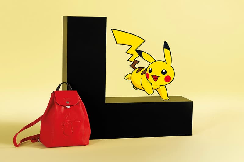 Pokémon x Longchamp Bag Collaboration Collection Pikachu Le Pilage Tote Mini Red