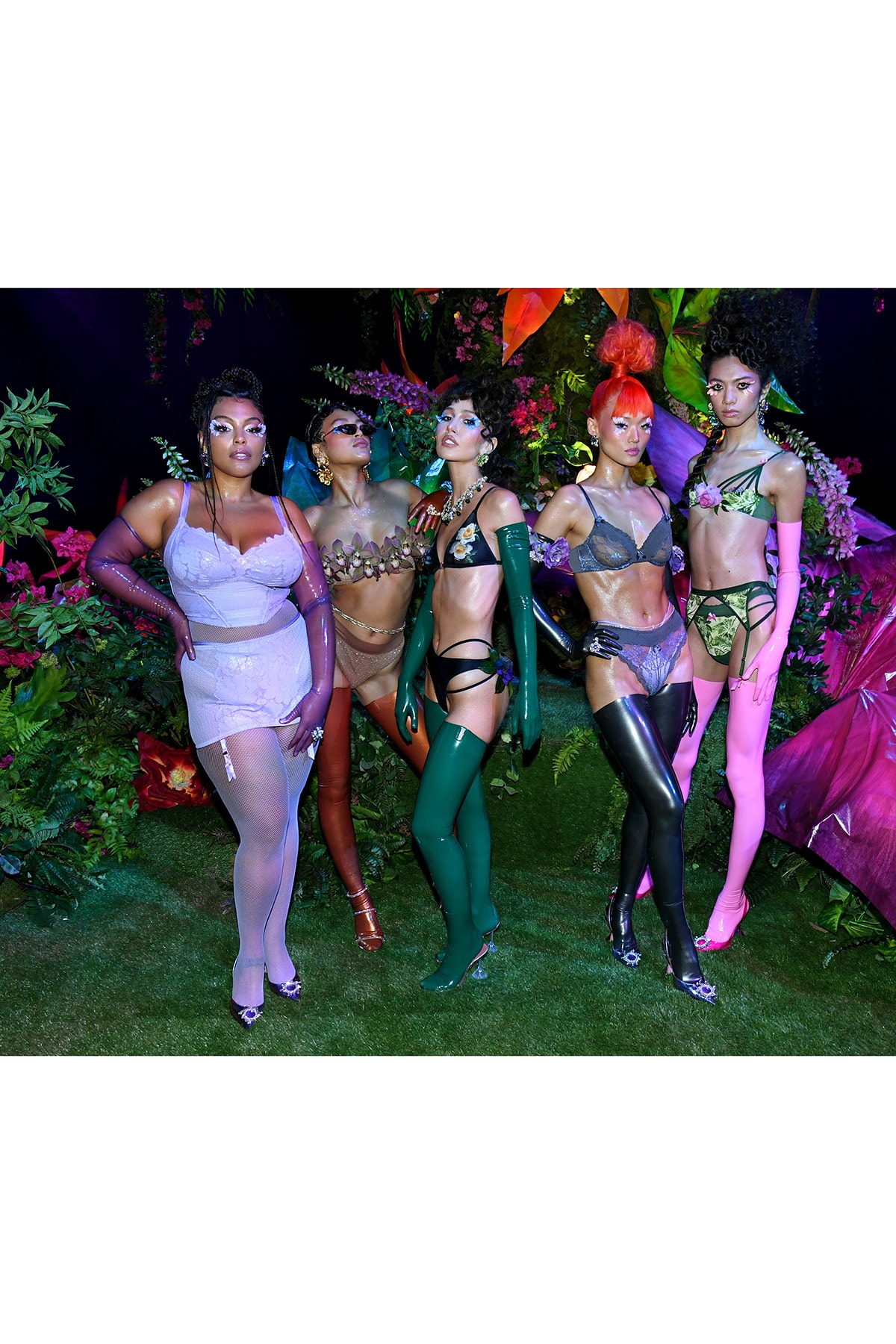 Rihanna Savage X Fenty Fall/Winter 2020 Show Collection Backstage Lingerie Paloma Elsesser Nadia Lee Cohen Noah Carlos