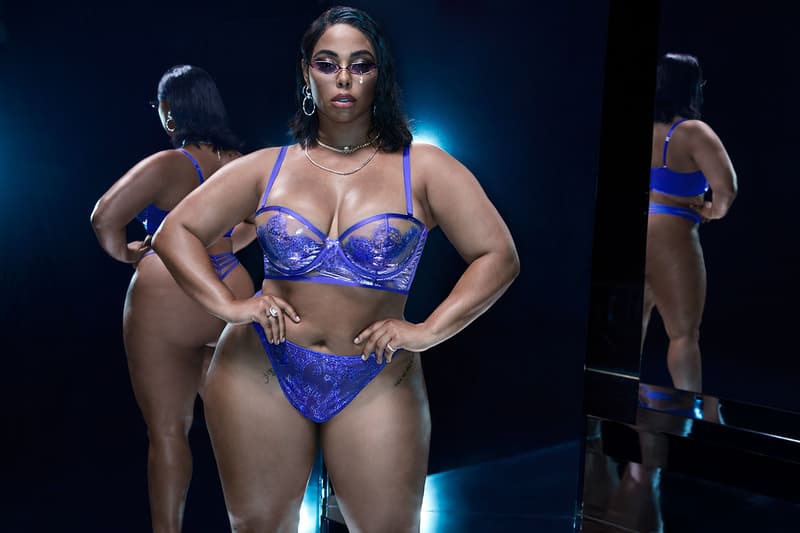 Savage X Fenty September 2020 Collection Campaign Body Stocking Neon Pink