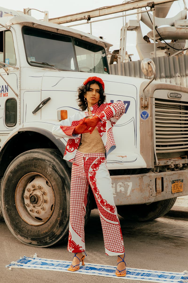 sabrina olivera soldaderas collection pants lookbook hats shoes flats