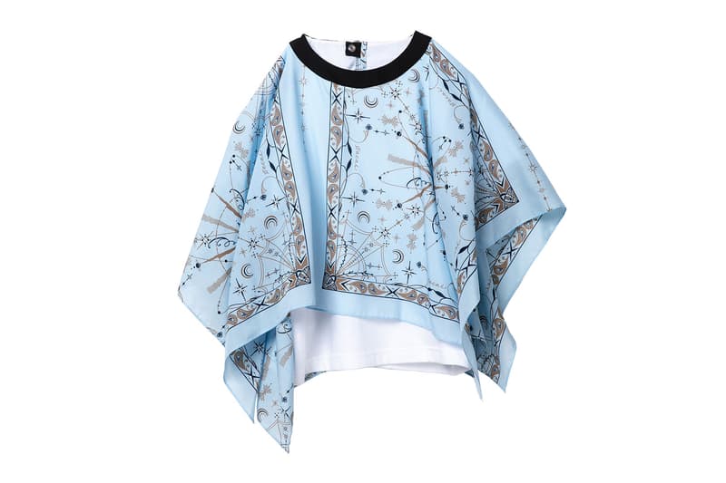 sacai dr woo kids fall winter capsule collaboration bandana print jackets skirts shirts chitose abe release
