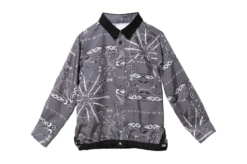 sacai dr woo kids fall winter capsule collaboration bandana print jackets skirts shirts chitose abe release