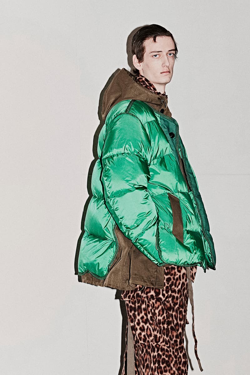 sacai ten c fall winter collaboration menswear outerwear jackets coats backstage