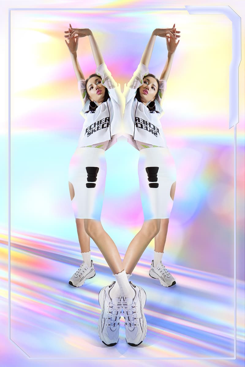 skechers holographic collection dlites 3.0 energy sneakers 2000s retro nostalgic release