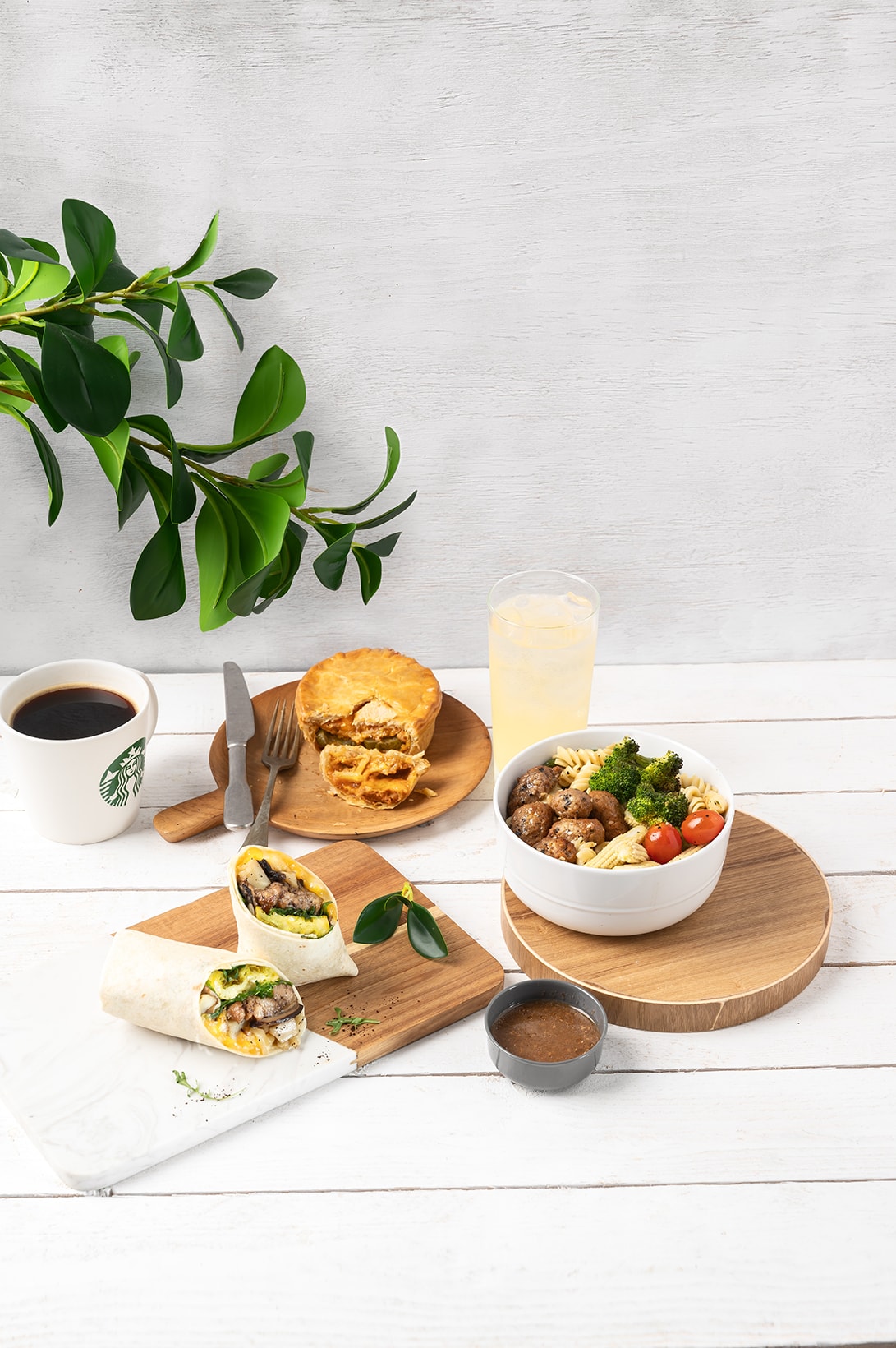 starbucks asia hong kong singapore plant based vegan coffee impossible meat pastries sandwiches wraps pies
