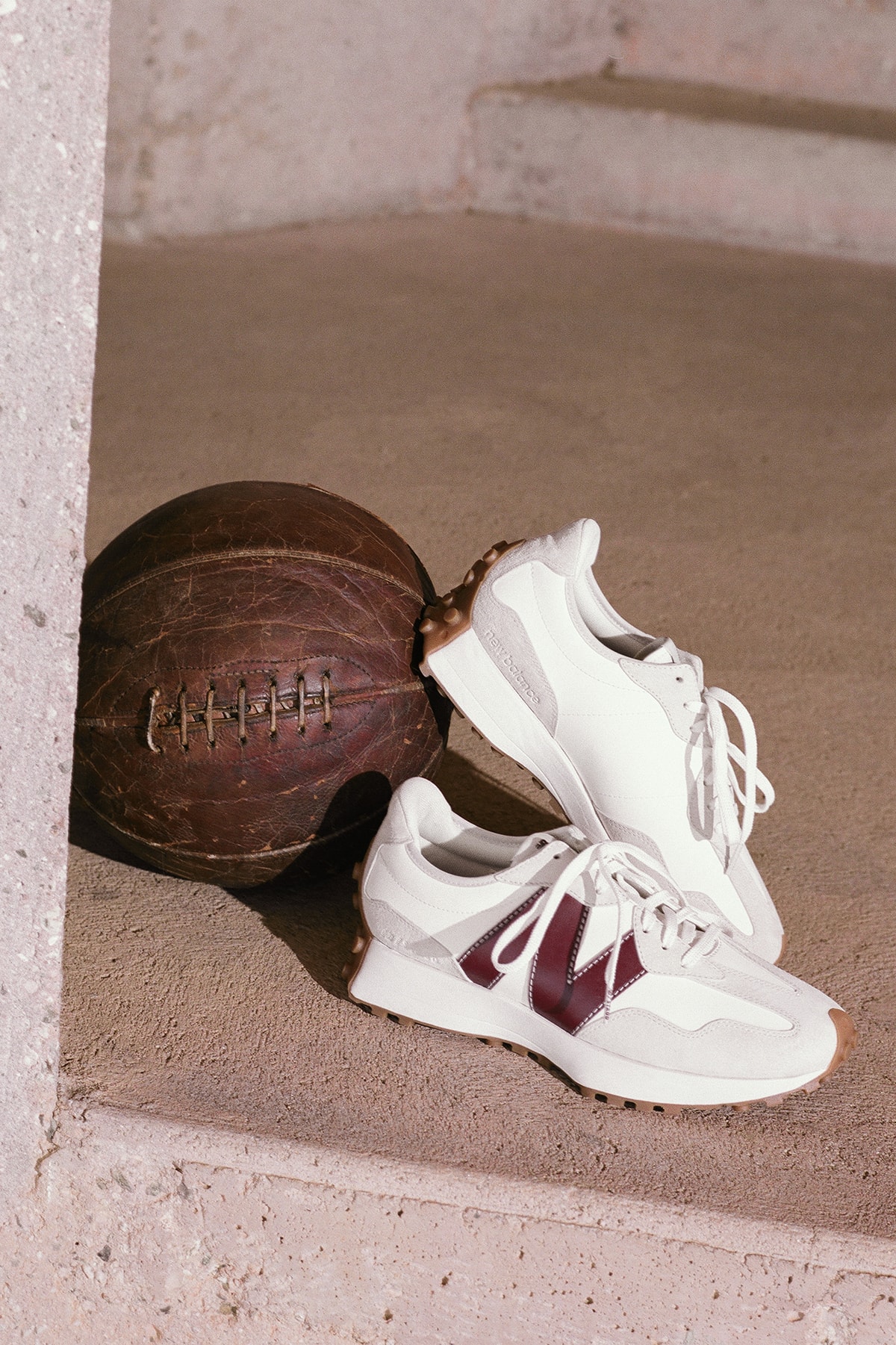 STAUD x New Balance Activewear Collaboration Collection 327 Sneaker