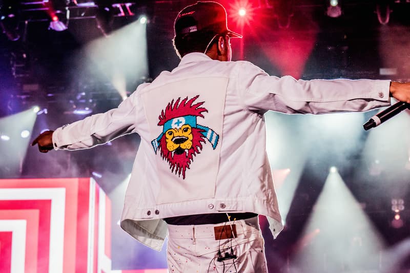 chance the rapper stage jacket cross stitch gawd emma mckee