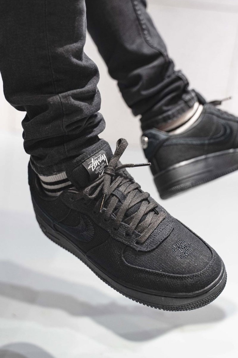 Where To Buy Stussy Nike Air Force 1 Black + Fossil