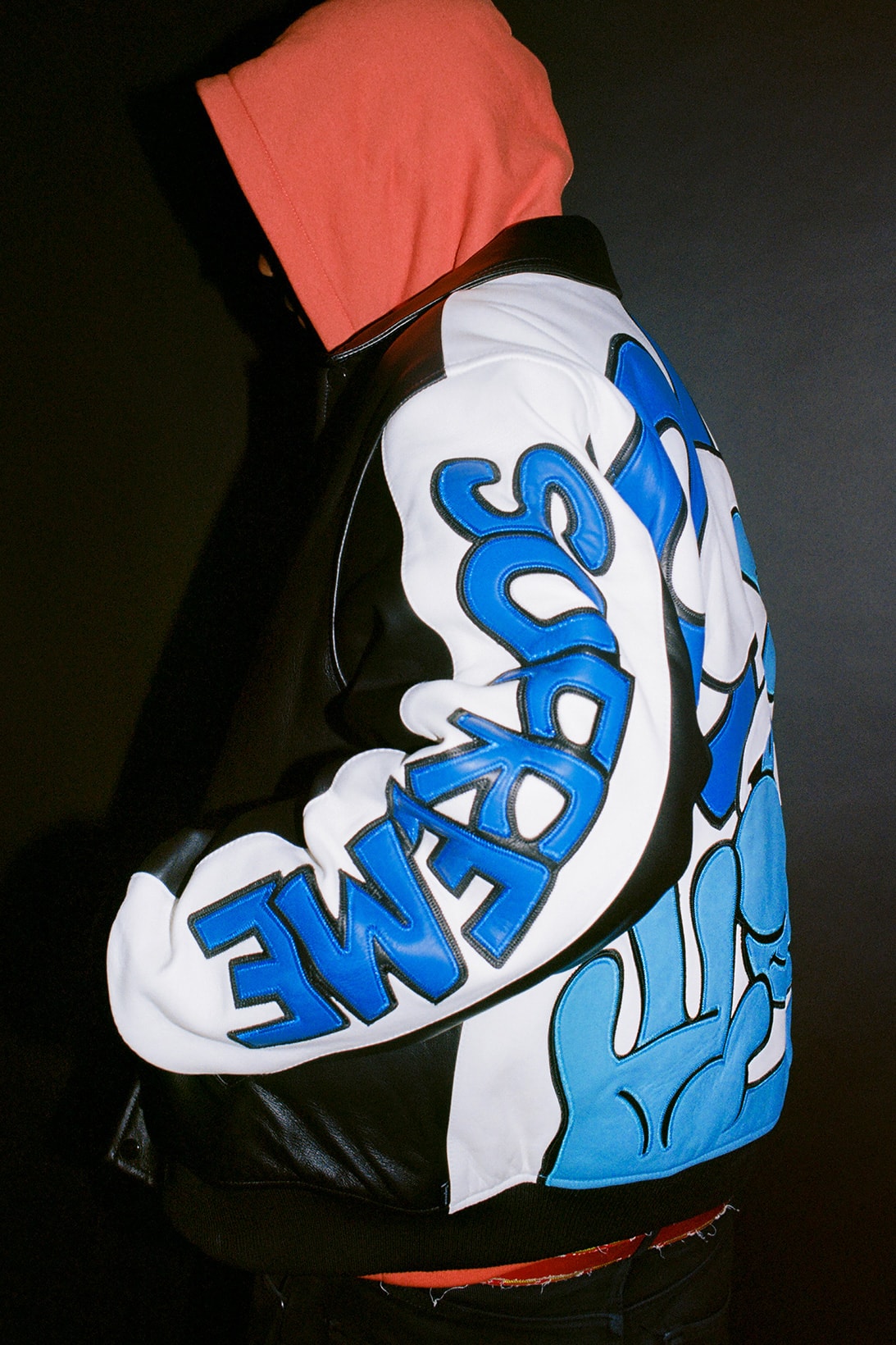supreme the smurfs collaboration full look leather jackets gore-tex hoodies beanies release info