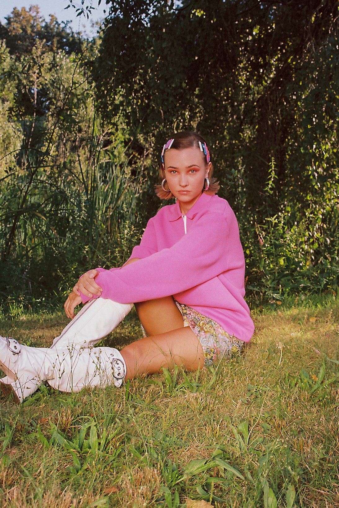1990s 2000s fashion editorial tasha retro nostalgic ganni miu miu acne studios alexander wang beach outfits
