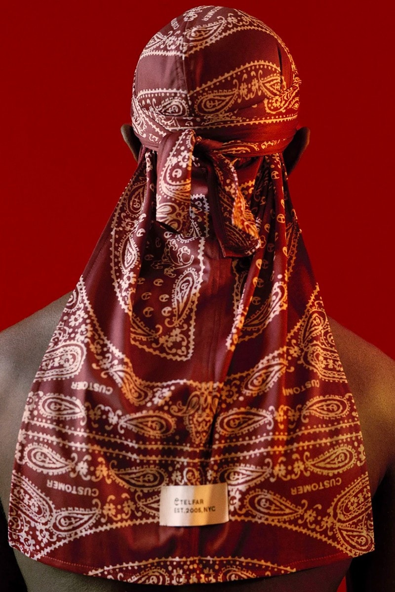 Telfar Durag Collection Bandana Red